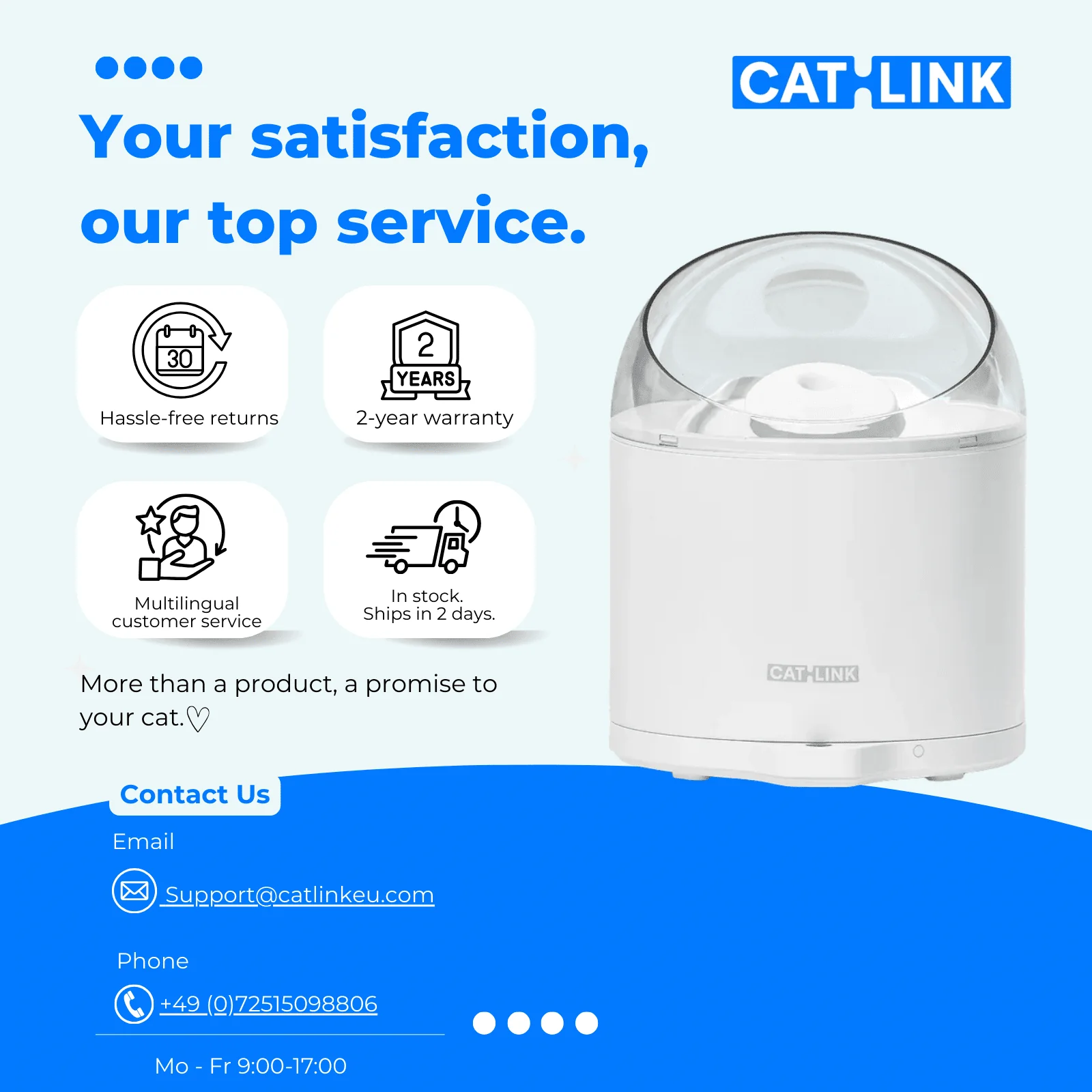CATLINK W02 Al Water Fountain- Pure 2 - Image 17