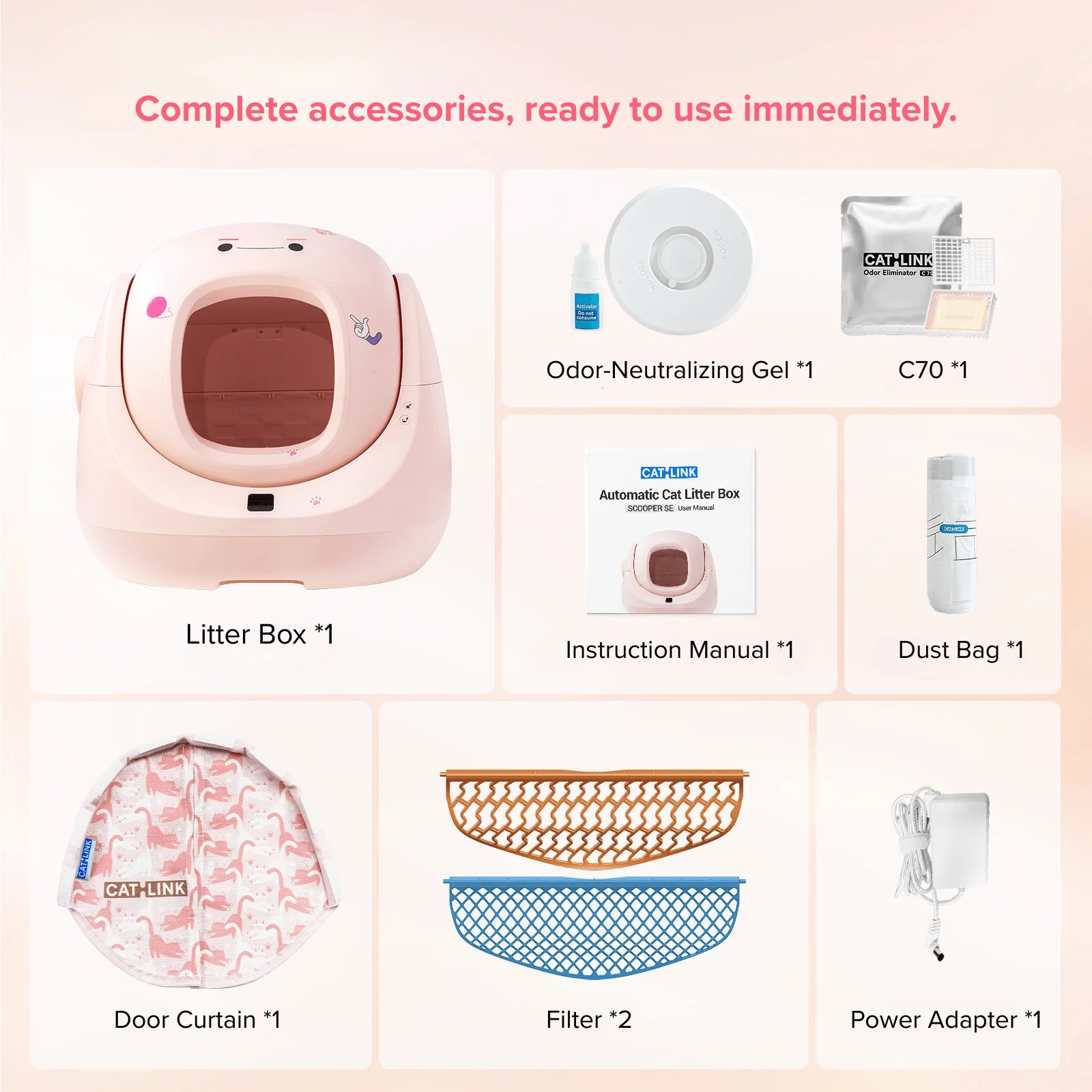 CATLINK Baymax Sakura – Self-Cleaning Litter Box - Image 11