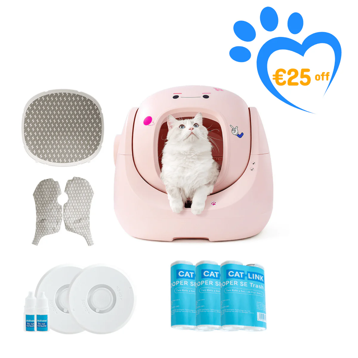 CATLINK Baymax Sakura – Self-Cleaning Litter Box - Image 24