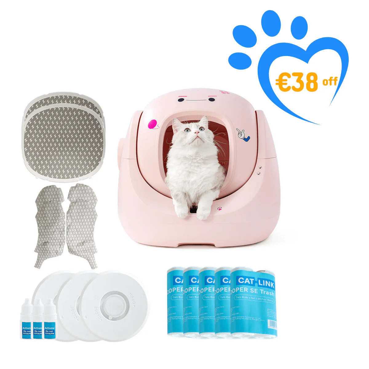 CATLINK Baymax Sakura – Self-Cleaning Litter Box - Image 25