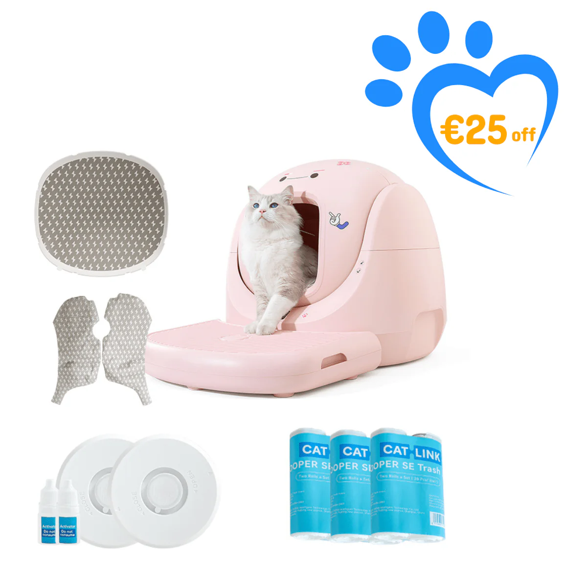 CATLINK Baymax Sakura – Self-Cleaning Litter Box - Image 28