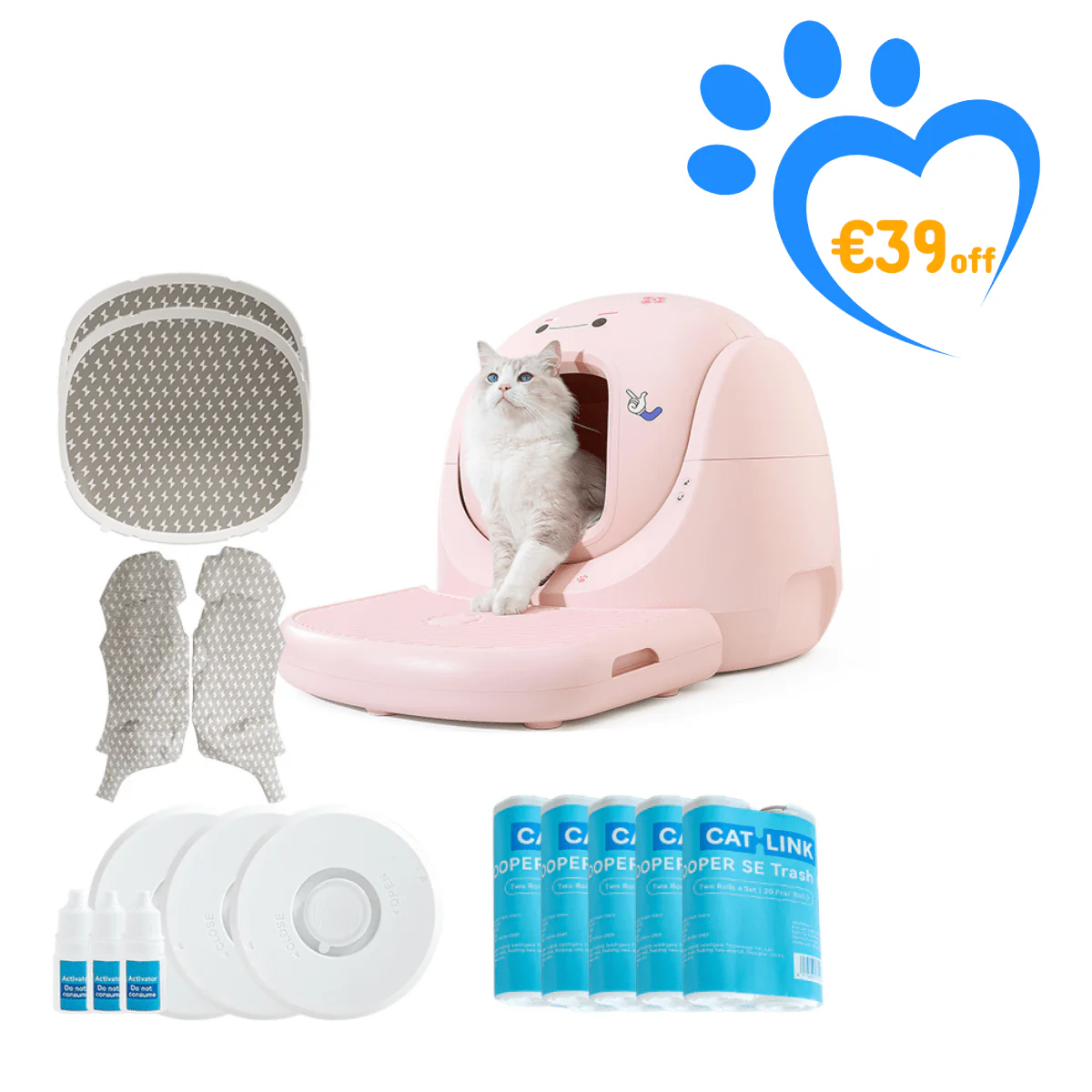CATLINK Baymax Sakura – Self-Cleaning Litter Box - Image 29