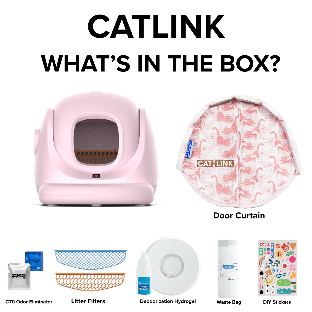 CATLINK Baymax Sakura – Self-Cleaning Litter Box - Image 3