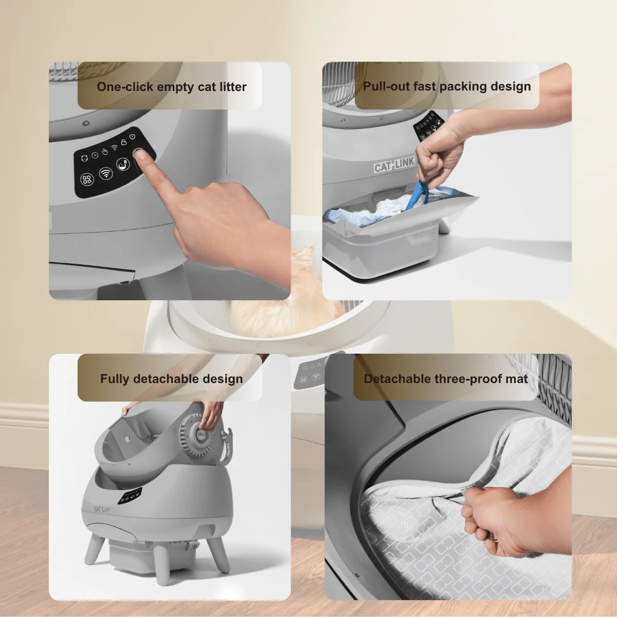 CATLINK Open-X Lite Open Top Self-cleaning Litter Box - Image 12