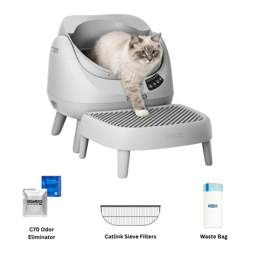 CATLINK Open-X Lite Open Top Self-cleaning Litter Box - Image 13