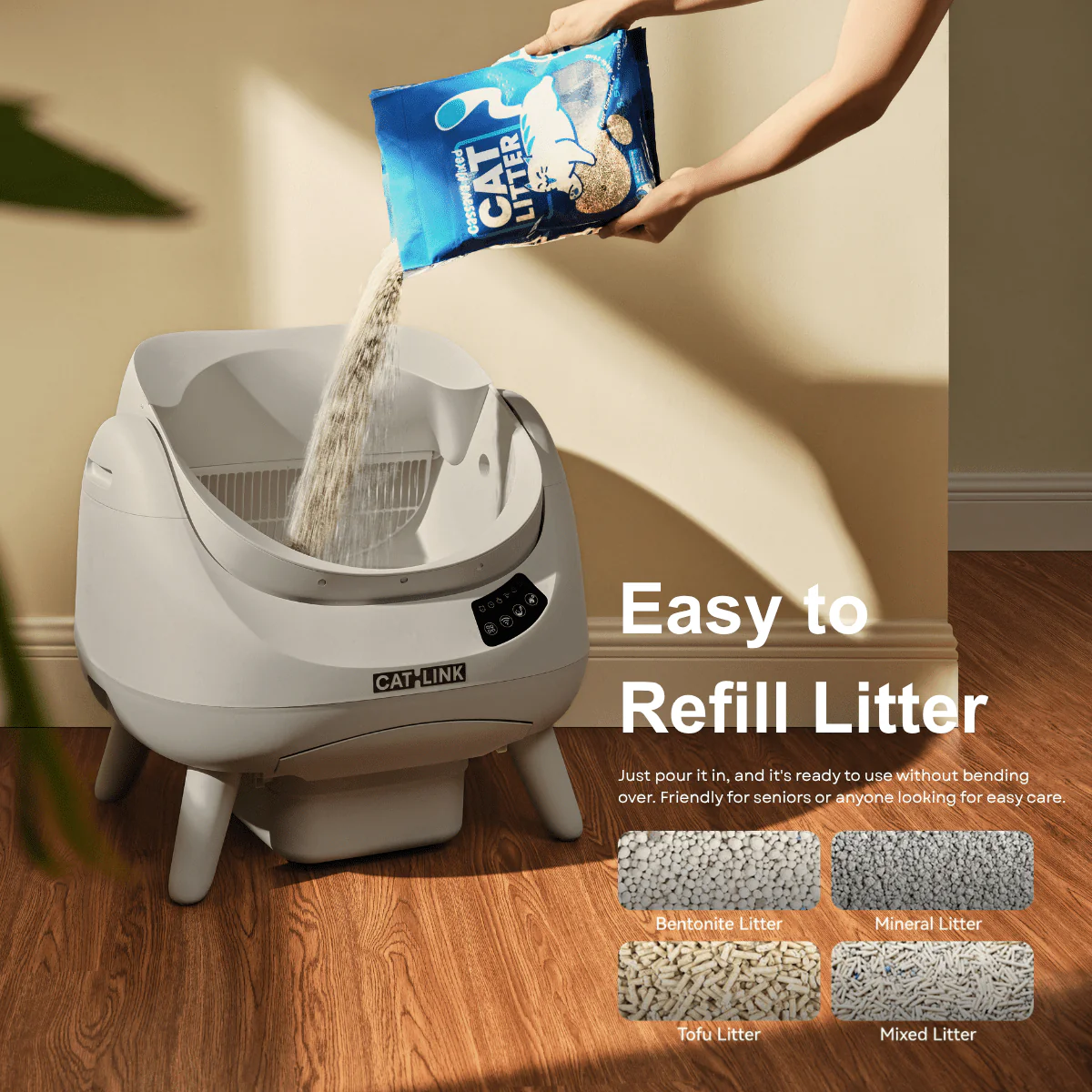 CATLINK Open-X Lite Open Top Self-cleaning Litter Box - Image 26
