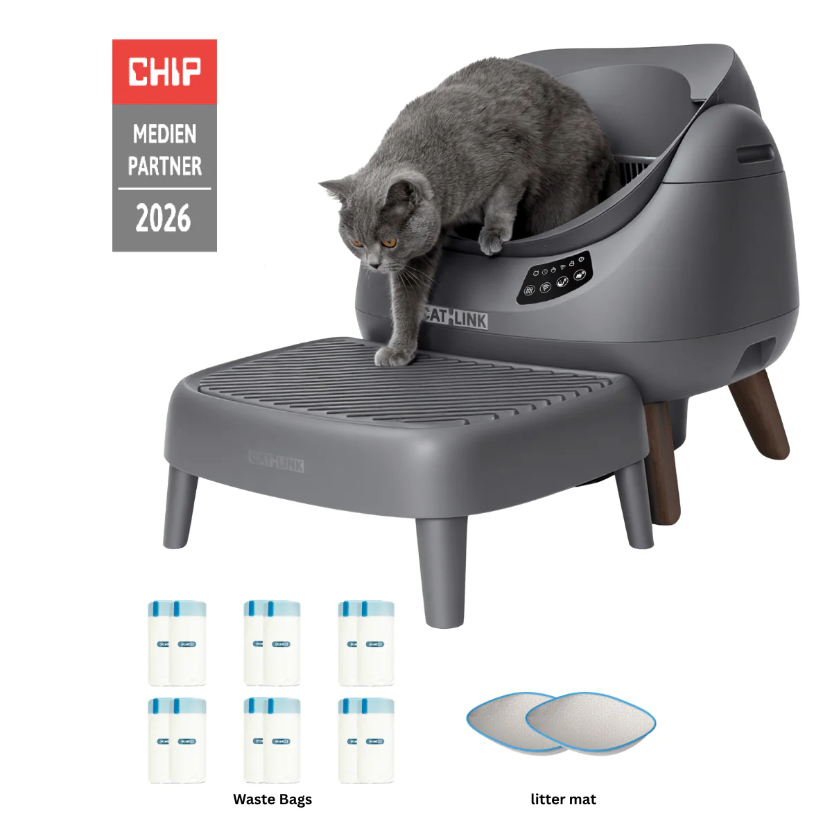 CATLINK Open-X Open Top Self-cleaning Litter Box - Image 38