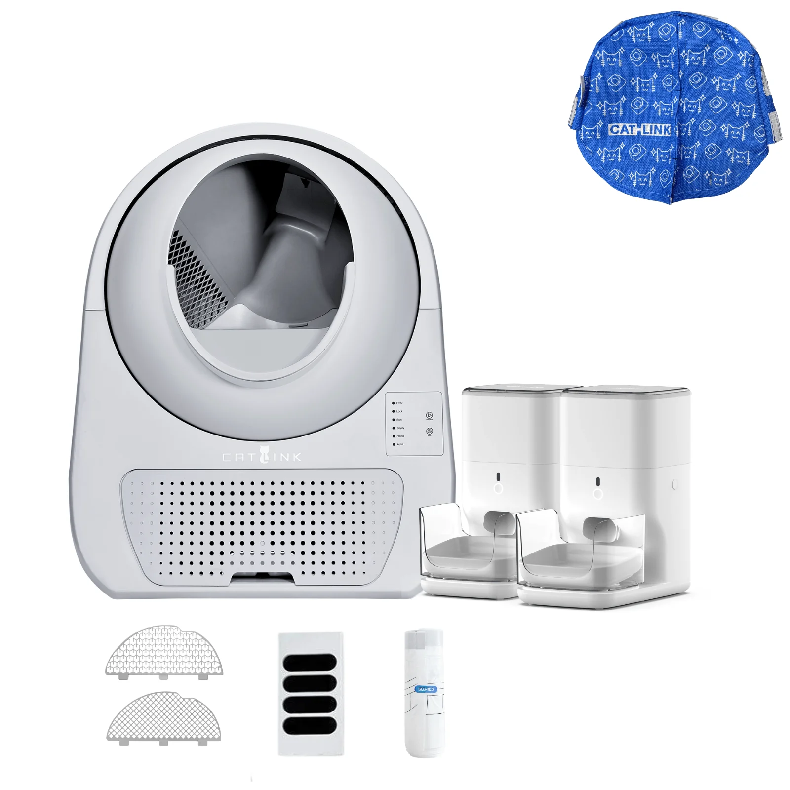 Clean & Feed Bundle - Litter Box, Feeder & Water Fountain Complete Set - Image 111