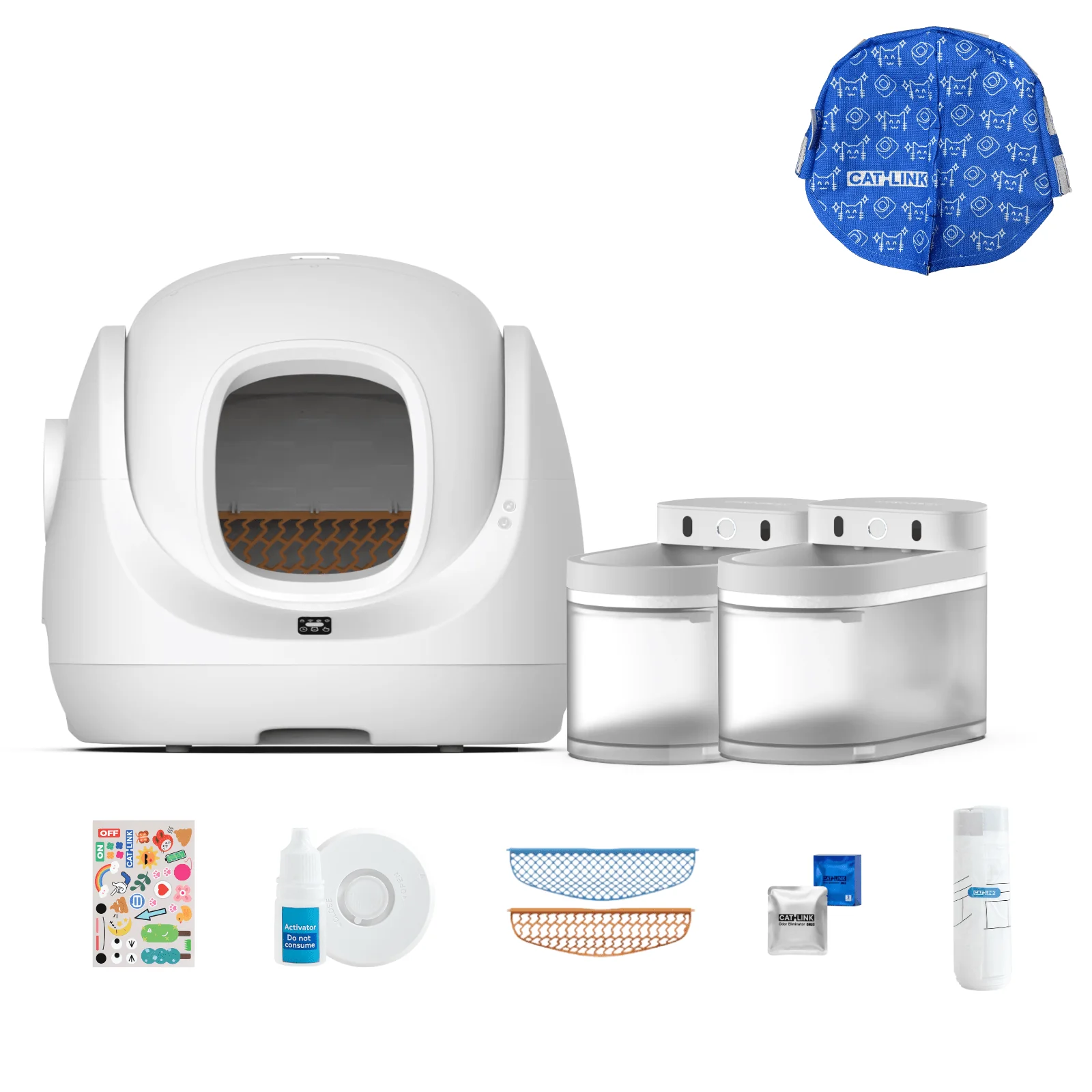 Clean & Feed Bundle - Litter Box, Feeder & Water Fountain Complete Set - Image 118