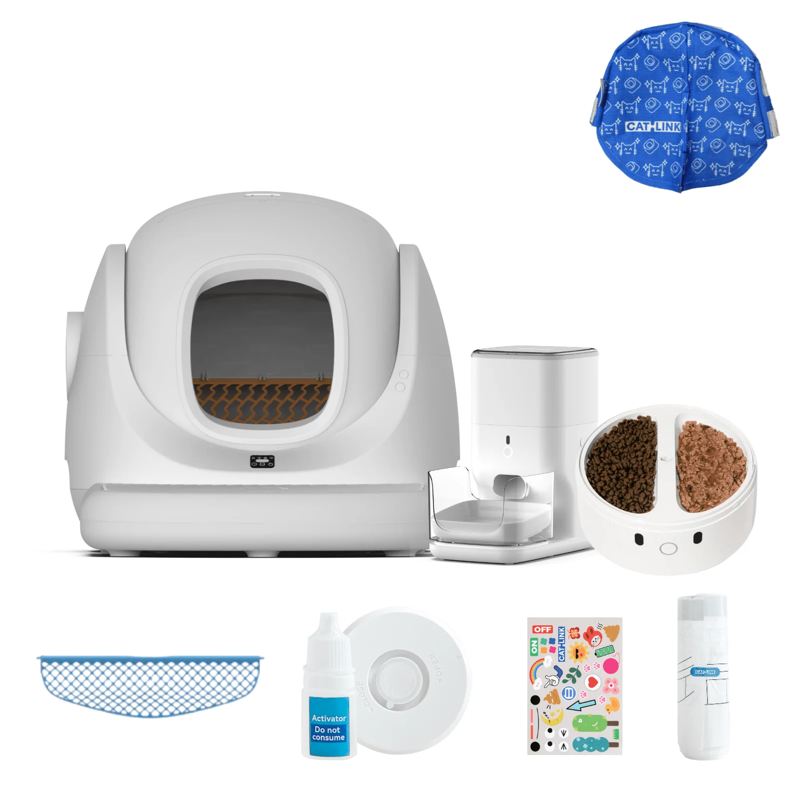 Clean & Feed Bundle - Litter Box, Feeder & Water Fountain Complete Set - Image 131