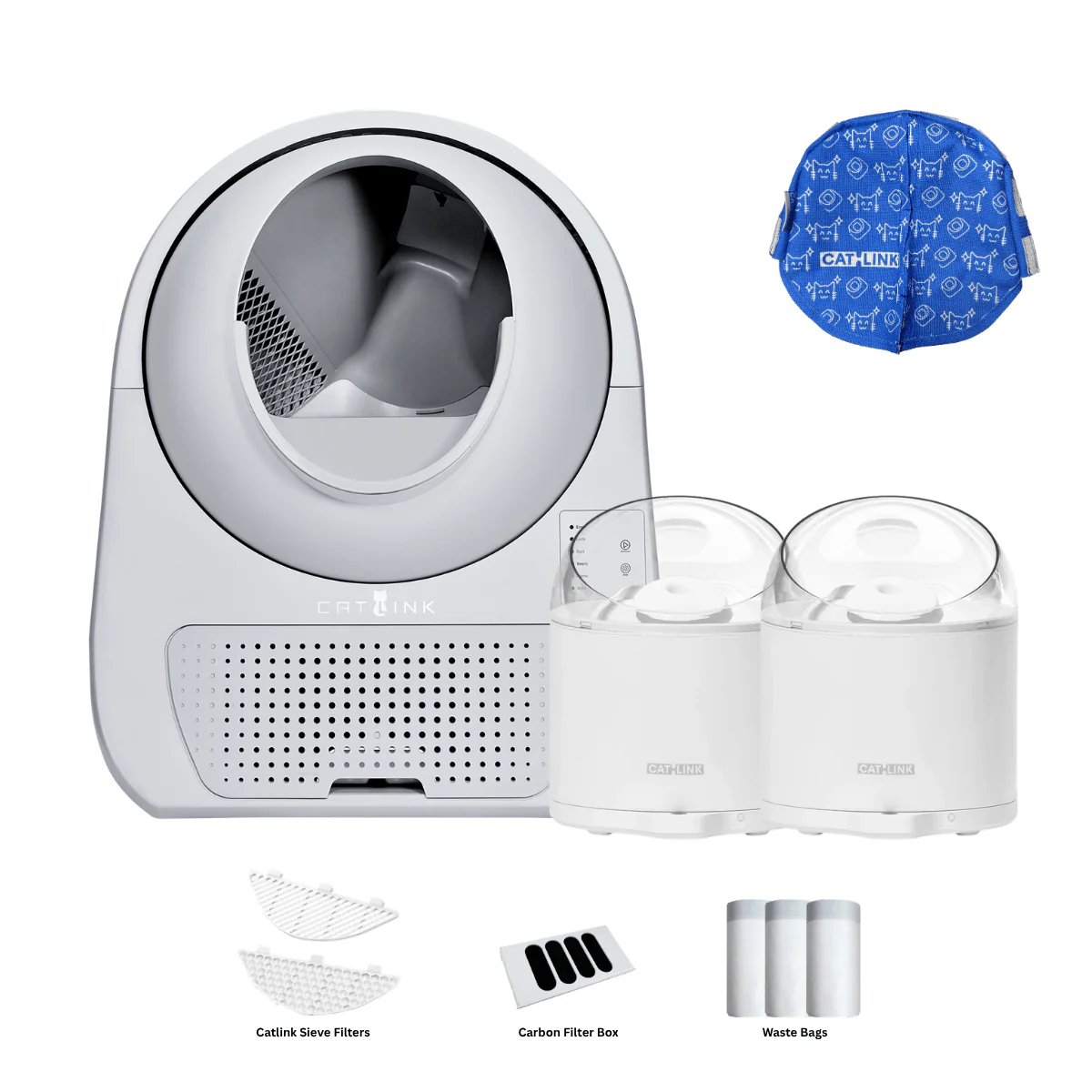Clean & Feed Bundle - Litter Box, Feeder & Water Fountain Complete Set - Image 139