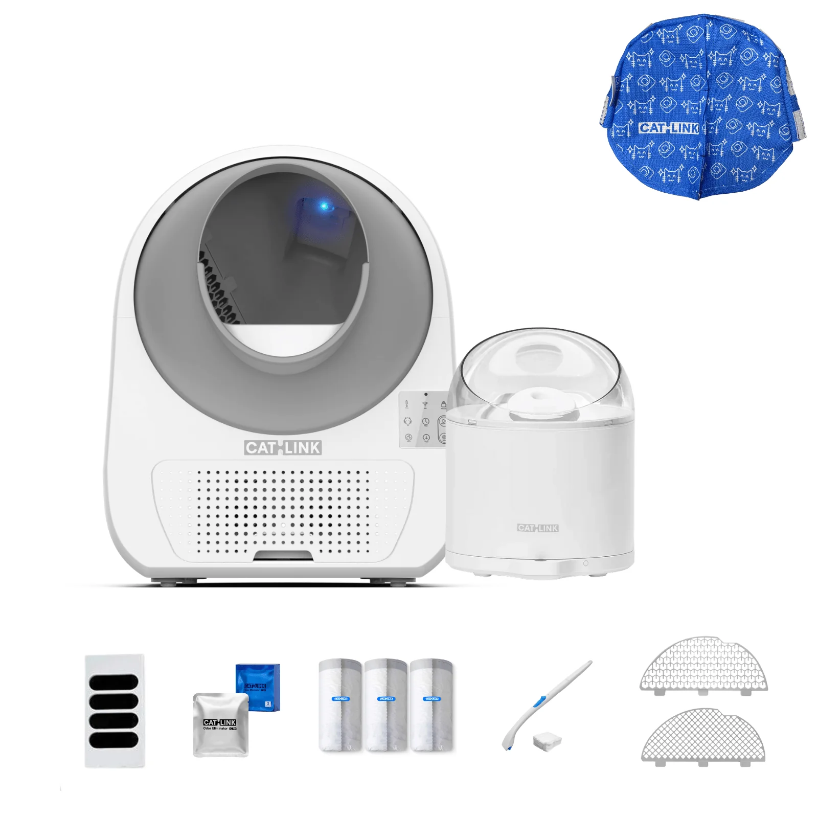 Clean & Feed Bundle - Litter Box, Feeder & Water Fountain Complete Set - Image 4
