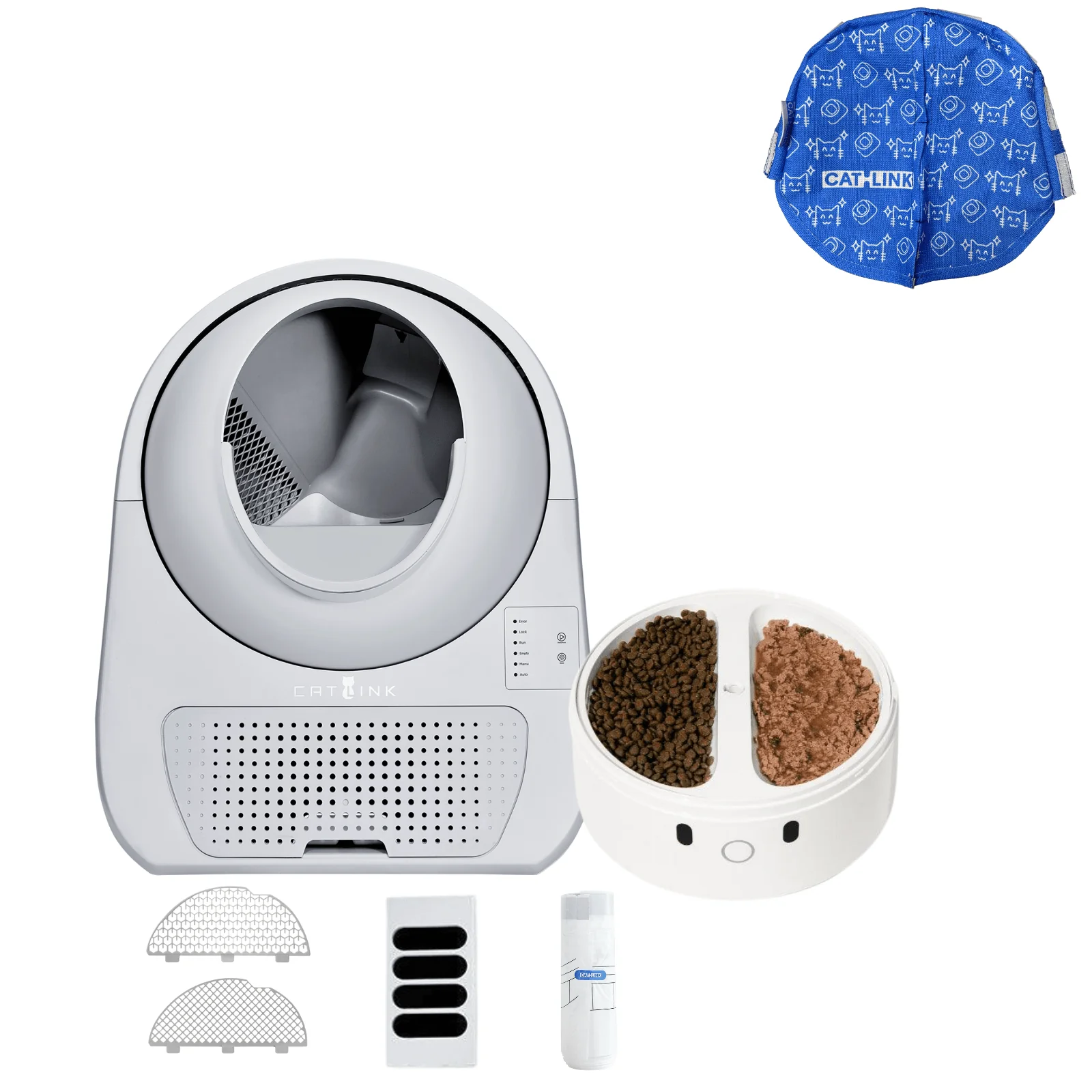 Clean & Feed Bundle - Litter Box, Feeder & Water Fountain Complete Set - Image 53
