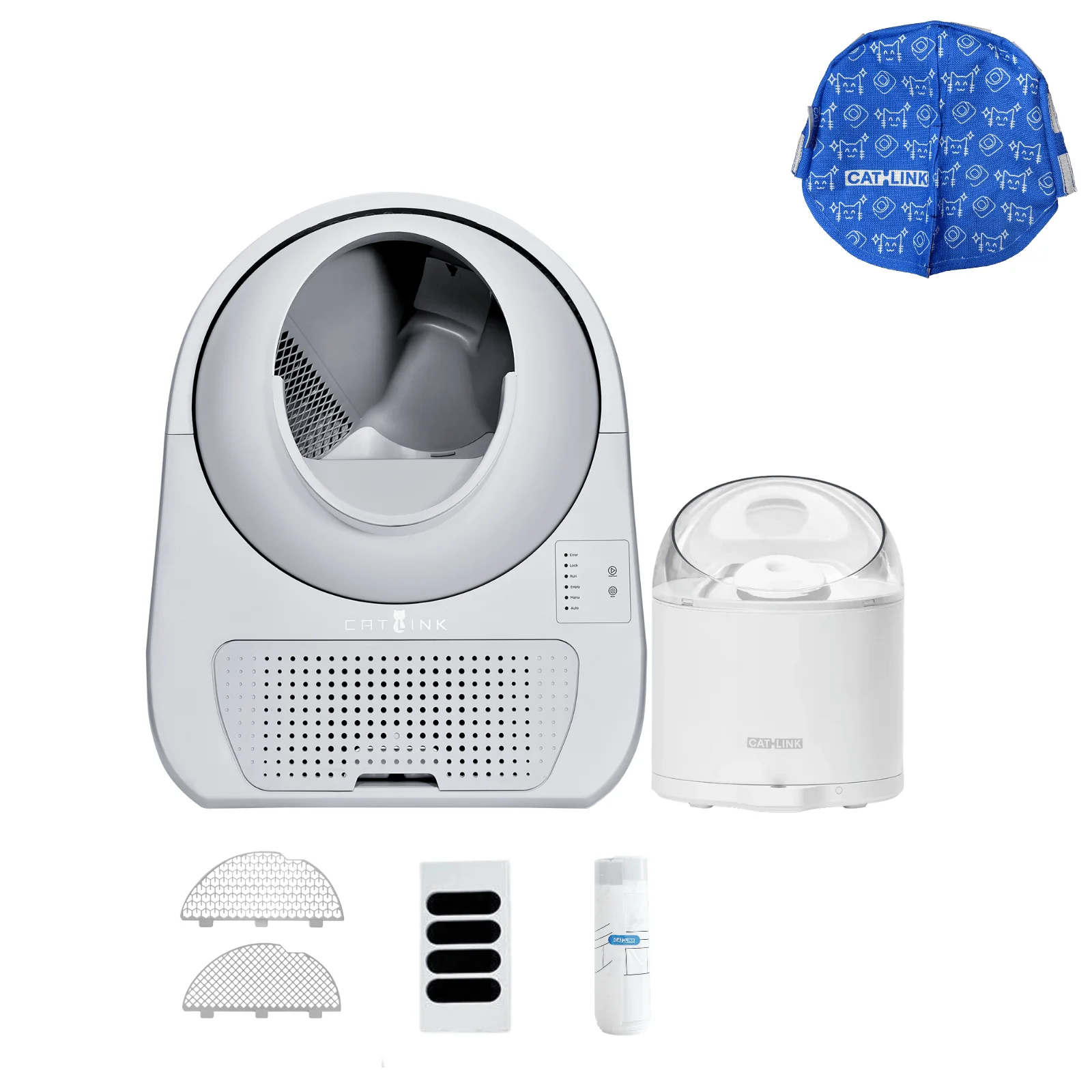 Clean & Feed Bundle - Litter Box, Feeder & Water Fountain Complete Set - Image 55
