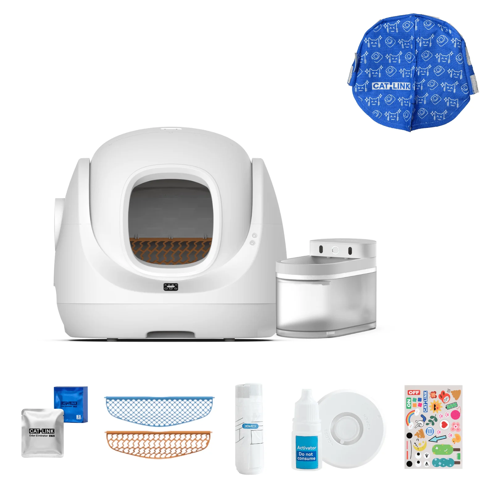 Clean & Feed Bundle - Litter Box, Feeder & Water Fountain Complete Set - Image 64