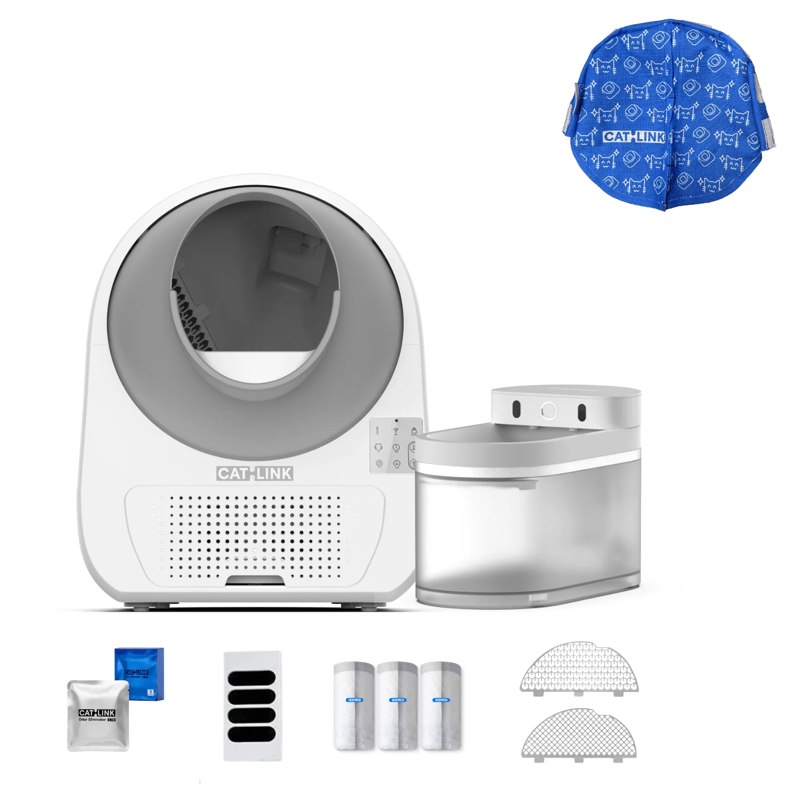 Clean & Feed Bundle - Litter Box, Feeder & Water Fountain Complete Set - Image 79