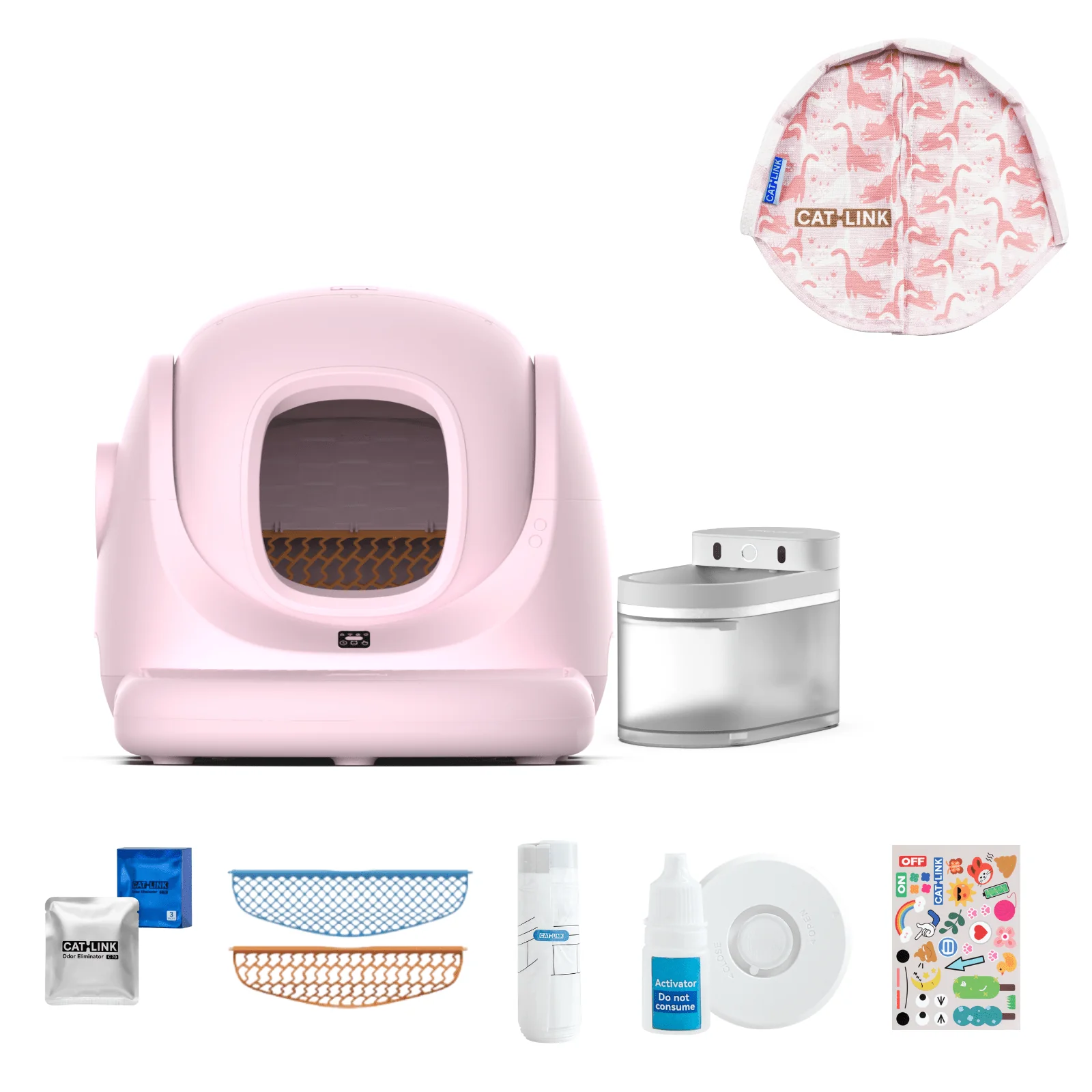 Clean & Feed Bundle - Litter Box, Feeder & Water Fountain Complete Set - Image 86