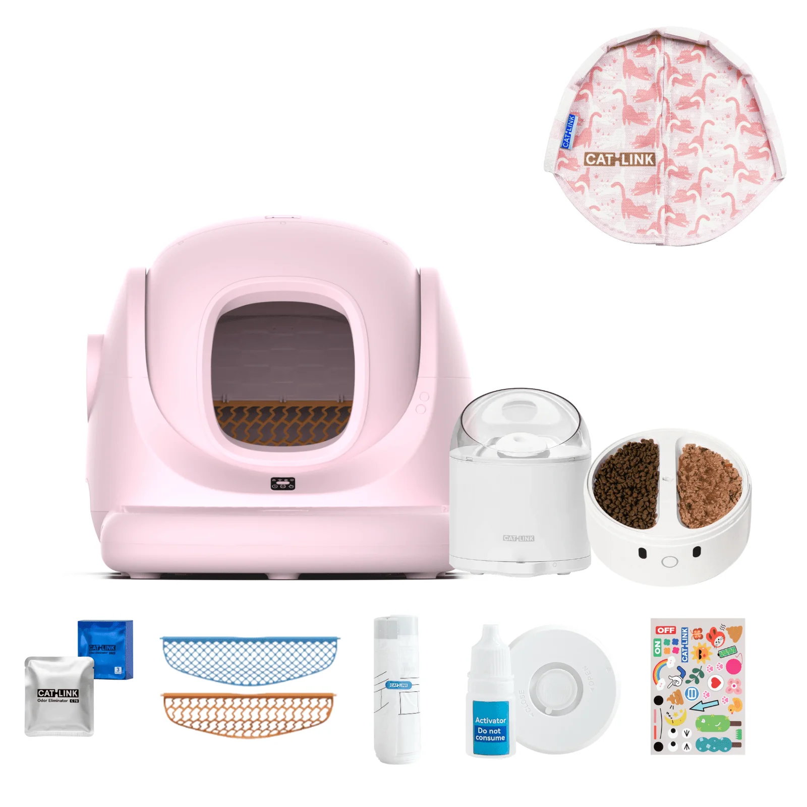 Clean & Feed Bundle - Litter Box, Feeder & Water Fountain Complete Set - Image 87