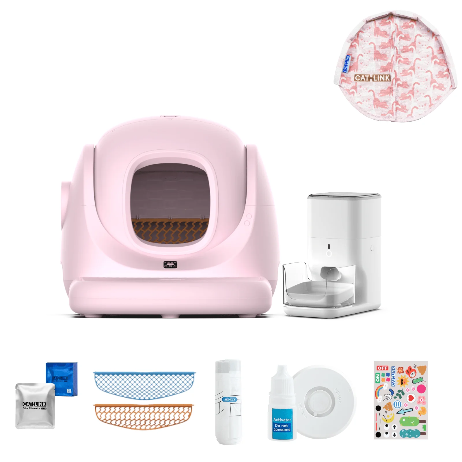 Clean & Feed Bundle - Litter Box, Feeder & Water Fountain Complete Set - Image 89