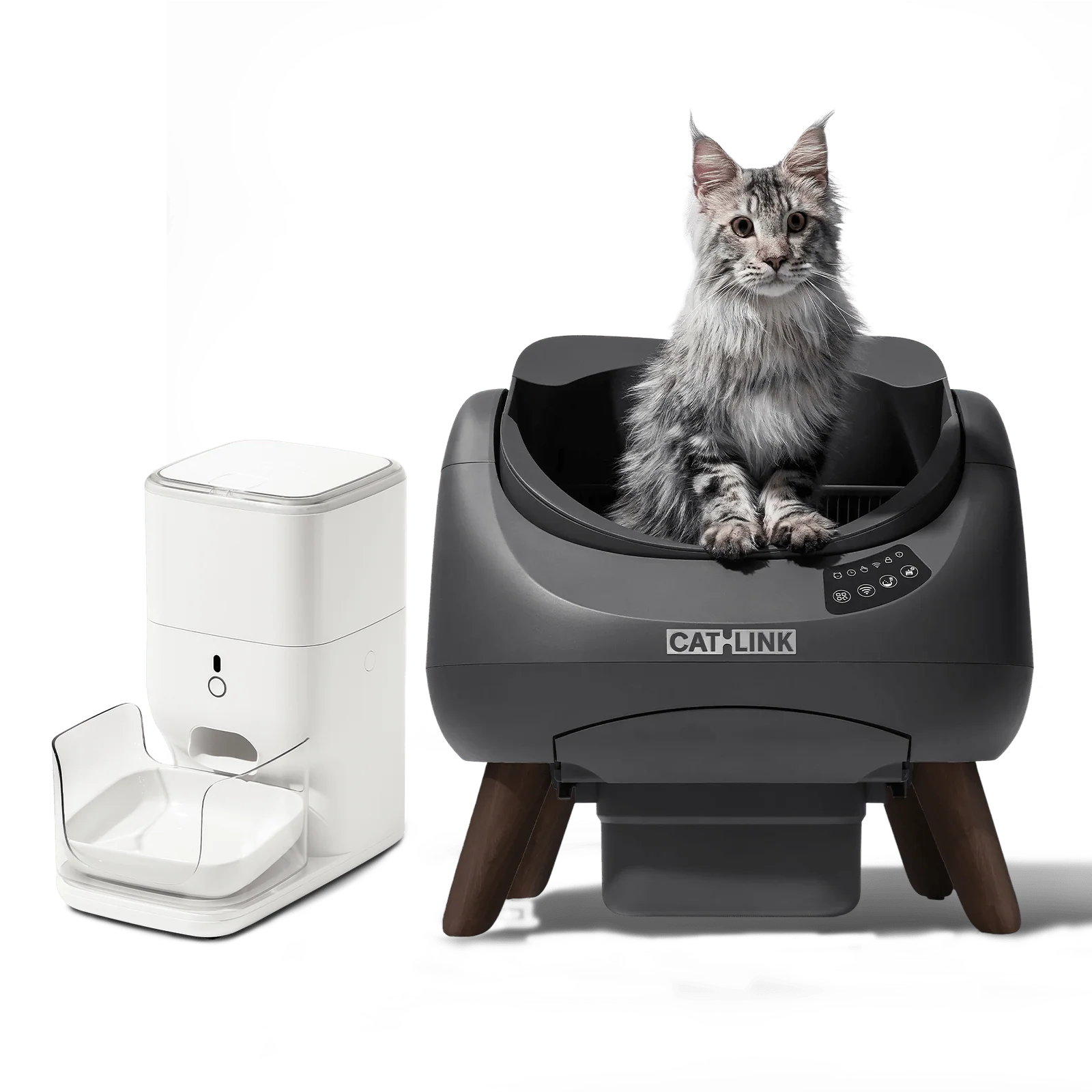 CATLINK Open-X – Self-Cleaning Litter Box + Automatic Feeder / Water Fountain (Bundle) - Image 7